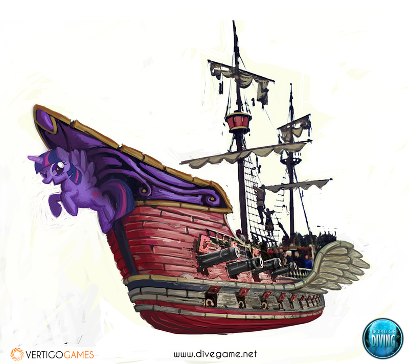 Illustration for article titled VR Diving Game Implements Community-Made My Little Pony Shipwreck